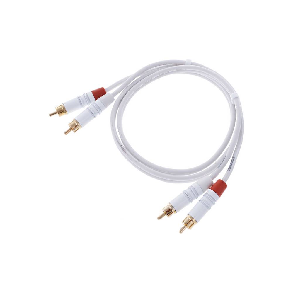 Cordial CFU0.9CC-SNOW Intro 2x RCA male - 2x RCA male 0.9m wit