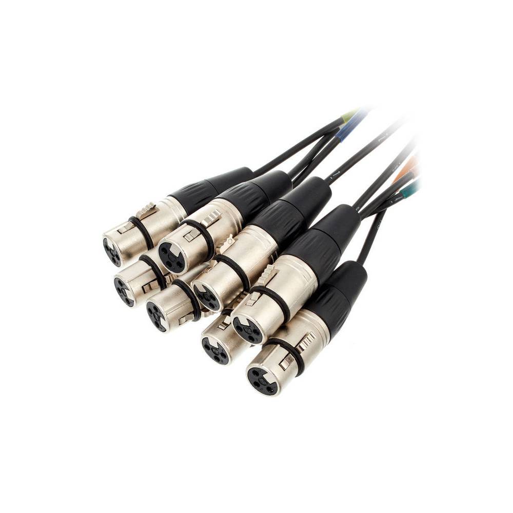 Cordial CML8-0FM5C Intro multikabel 8x XLR male - 8x XLR female 5m