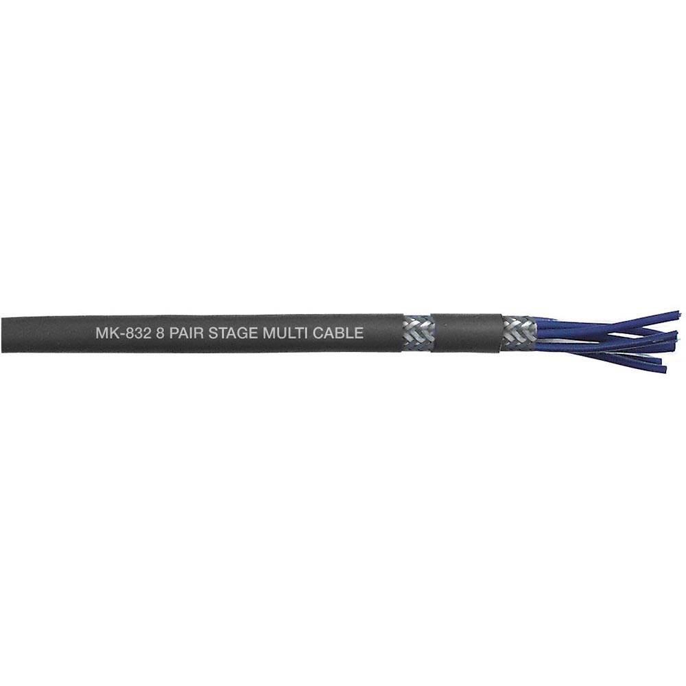 DAP MK-832 8-kanaals multikabel zwart per meter