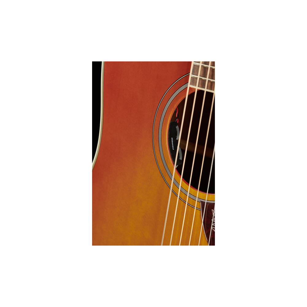 Epiphone Masterbilt Hummingbird Aged Cherry Sunburst Gloss elektrisch-akoestische westerngitaar