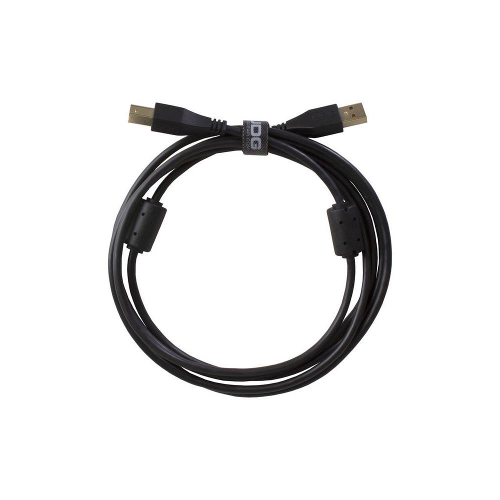 UDG U95002BL audio kabel USB 2.0 A-B recht zwart 2m