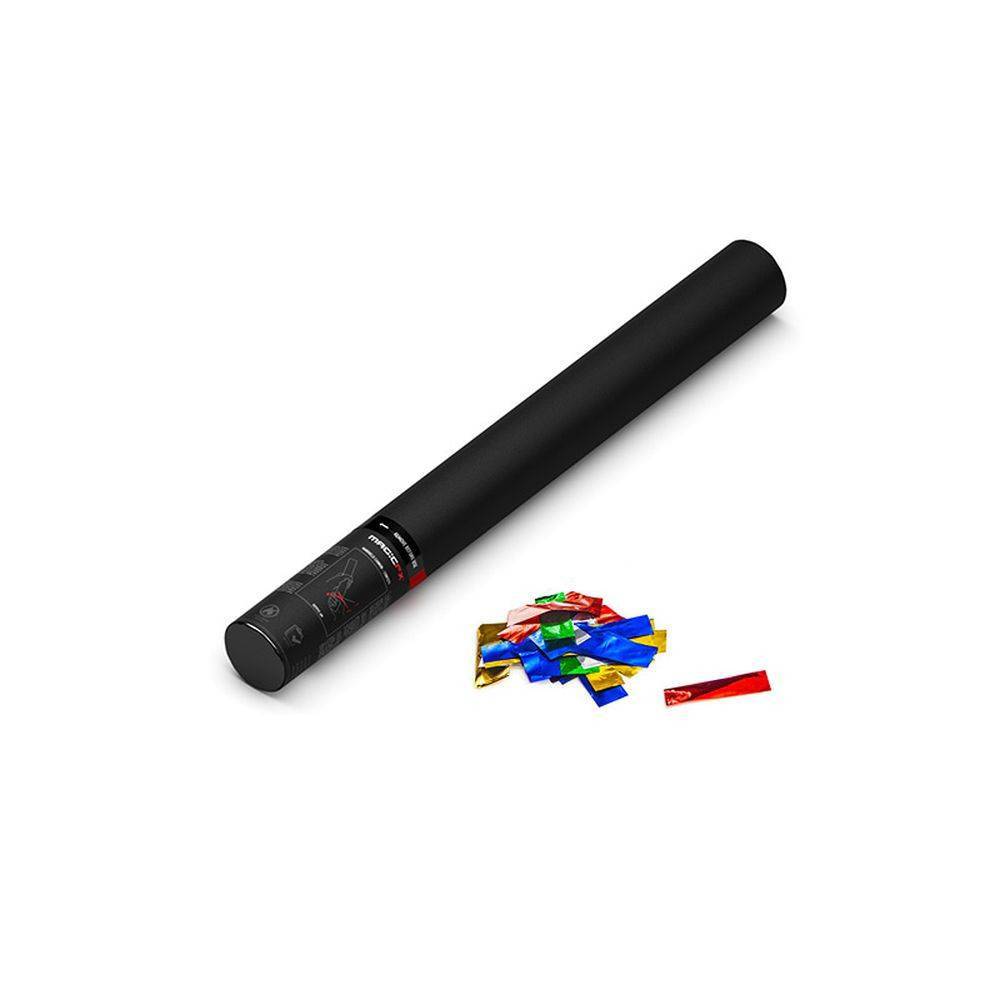 MagicFX Handheld Confetti Cannon 50cm multicolour metallic
