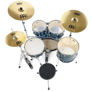 Tama RM52KH6-HLB Rhythm Mate Hairline Blue 5d. drumstel incl. Meinl bekkenset