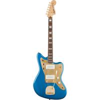 Squier 40th Anniversary Jazzmaster Gold Edition IL Lake Placid Blue elektrische gitaar