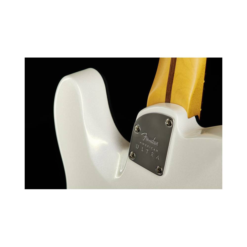 Fender American Ultra Telecaster Arctic Pearl RW met koffer
