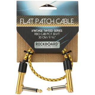 RockBoard Tweed Series Flat Patch Cable Vintage 30 cm
