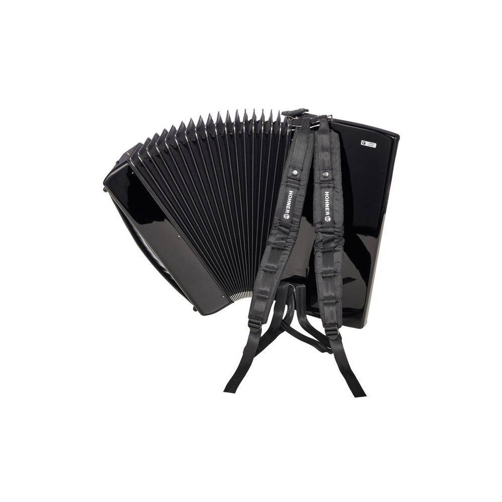 Hohner Amica Forte IV 96 Zwart, Silent Key accordeon