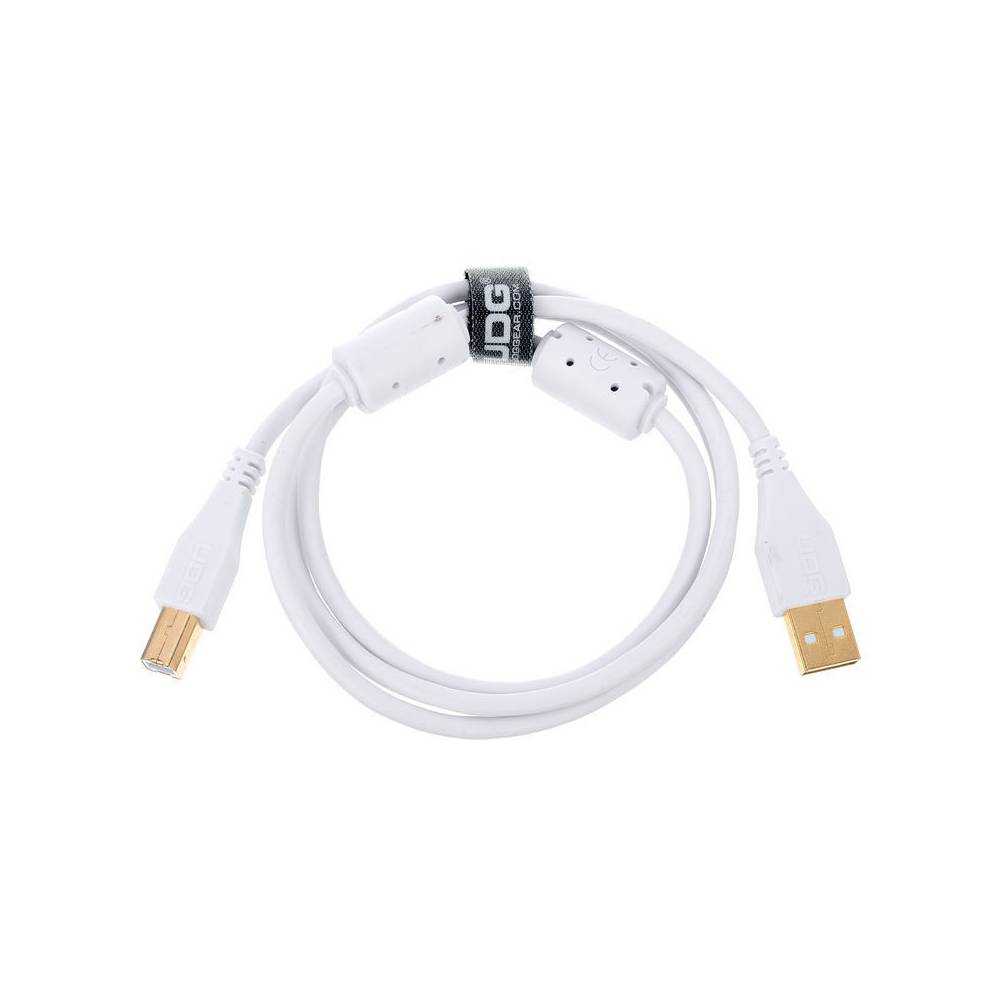 UDG U95001WH audio kabel USB 2.0 A-B recht wit 1m