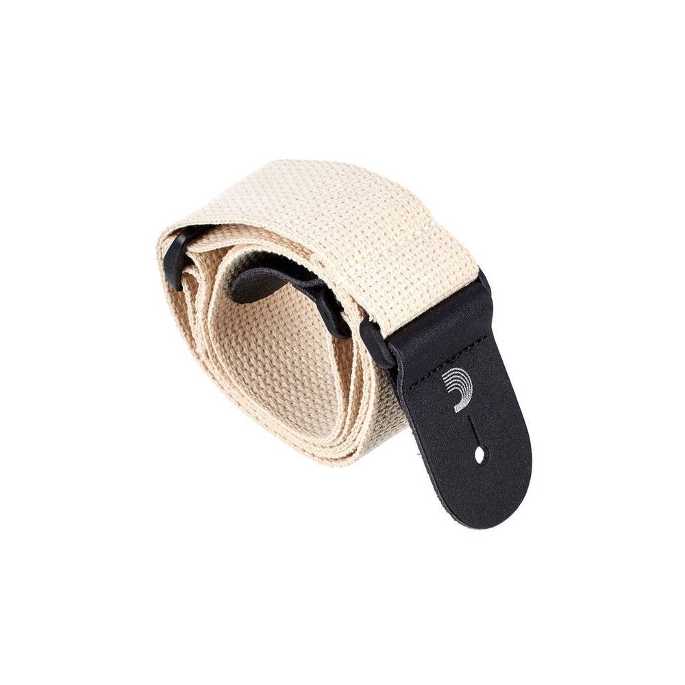 D'Addario 50CT01 gitaarband katoen ecru