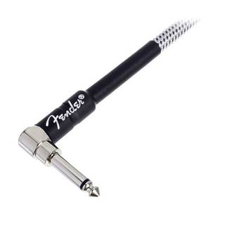 Fender Professional Cables coil cable 9 m wit tweed recht en haaks