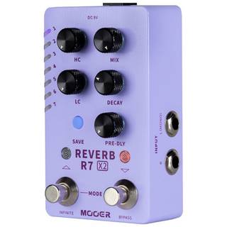 Mooer R7 X2 Reverb stereo effectpedaal met 14 reverb types
