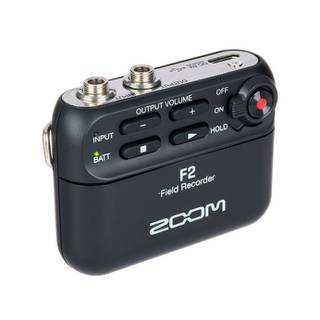 Zoom F2 recorder met dasspeldmicrofoon