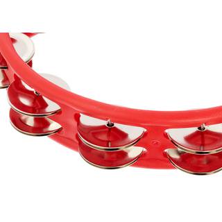 Latin Percussion LP161 Cyclops Mountable Tambourine Steel Red