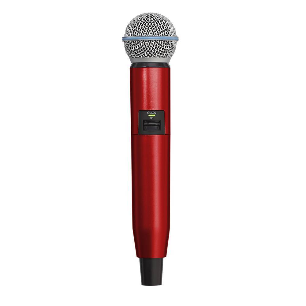Shure GLX-D SM58/Beta58 gekleurde behuizing rood