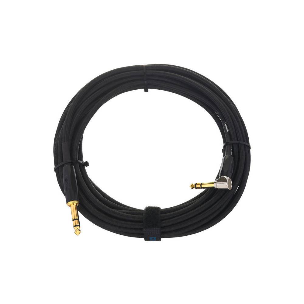 Boss BCC-30-TRA jack kabel 6.35 mm TRS recht-haaks 9 m