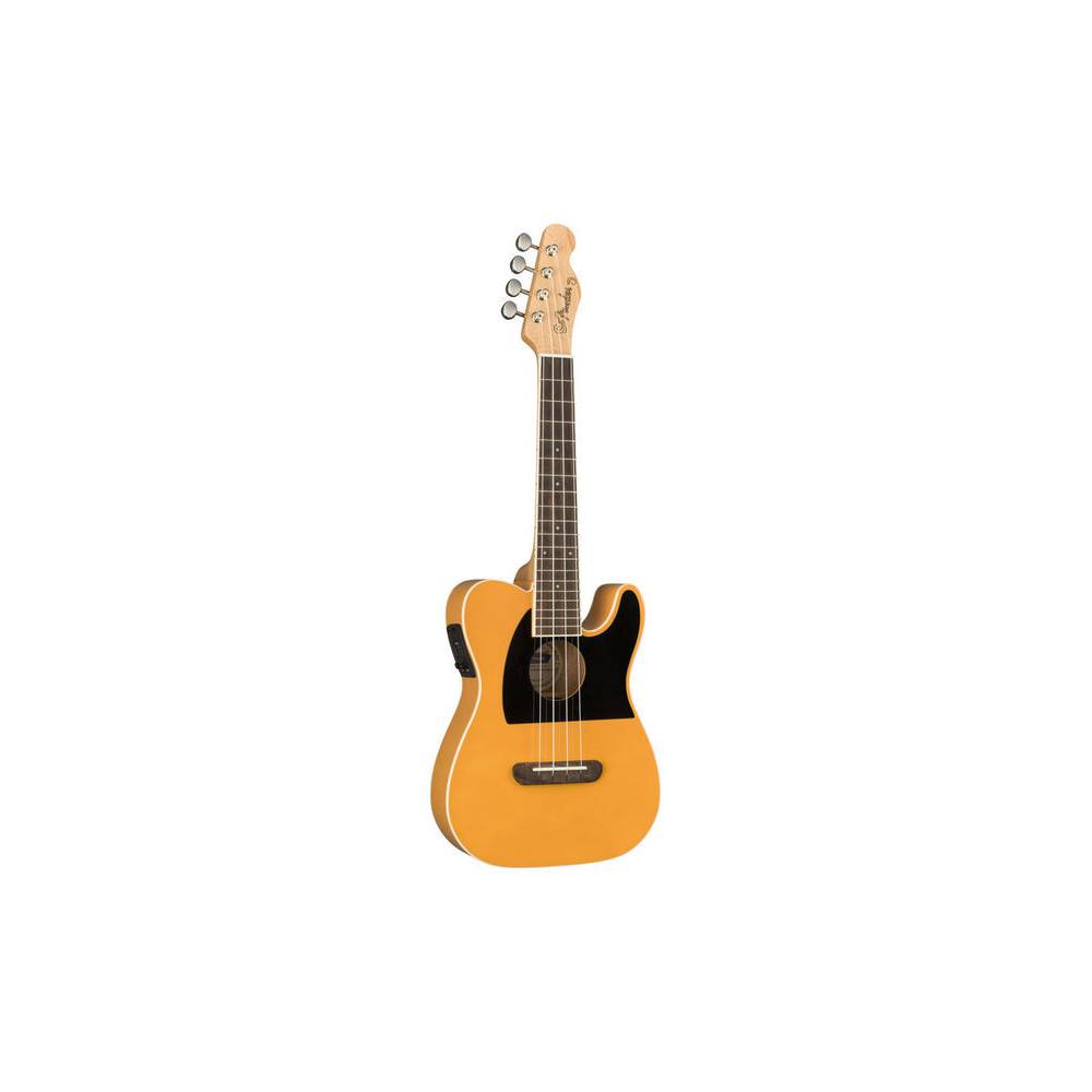 Fender Fullerton Tele Uke Butterscotch Blonde elektrisch-akoestische concert ukelele
