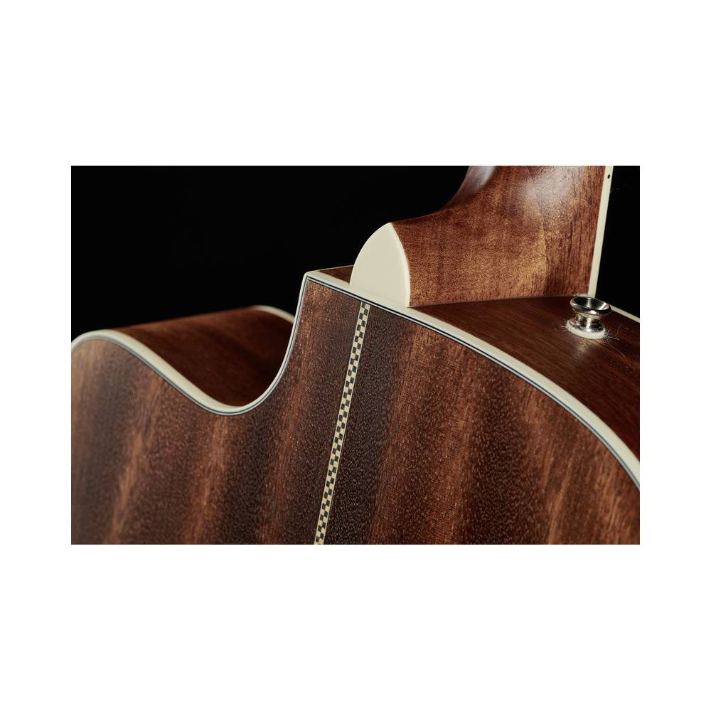 Fender Paramount PM-3CE Triple-0 Mahogany Black Top Limited Edition elektrisch-akoestische gitaar met koffer