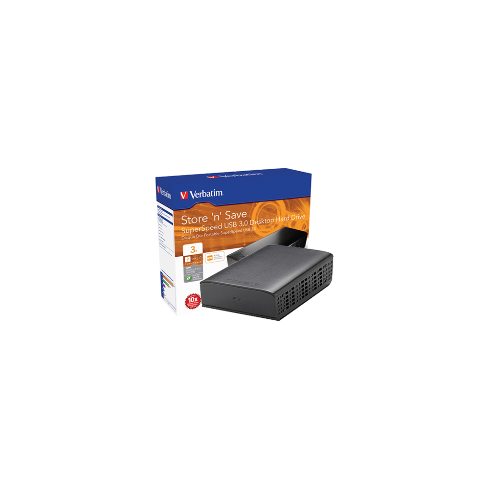 Verbatim USB 3 3TB harde schijf