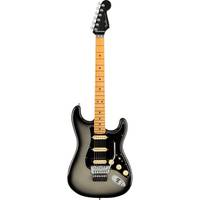Fender American Ultra Luxe Stratocaster HSS FR Silverburst MN elektrische gitaar met koffer
