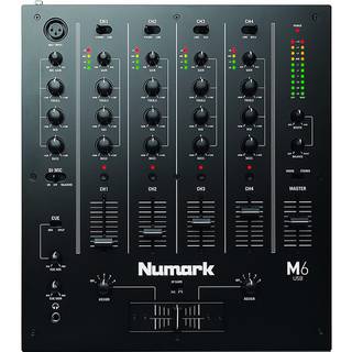 Numark M6 Total Black 4-kanaals USB DJ Mixer