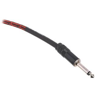 Cordial EI1.5PR-TWEED-RD Elements jack kabel 6.3 TS haaks - recht 1.5m tweed rood