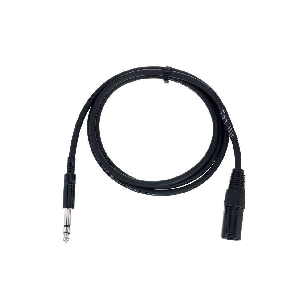 Cordial EM1.5MV Elements verloopkabel XLR male - 6.3mm TRS jack 1.5m