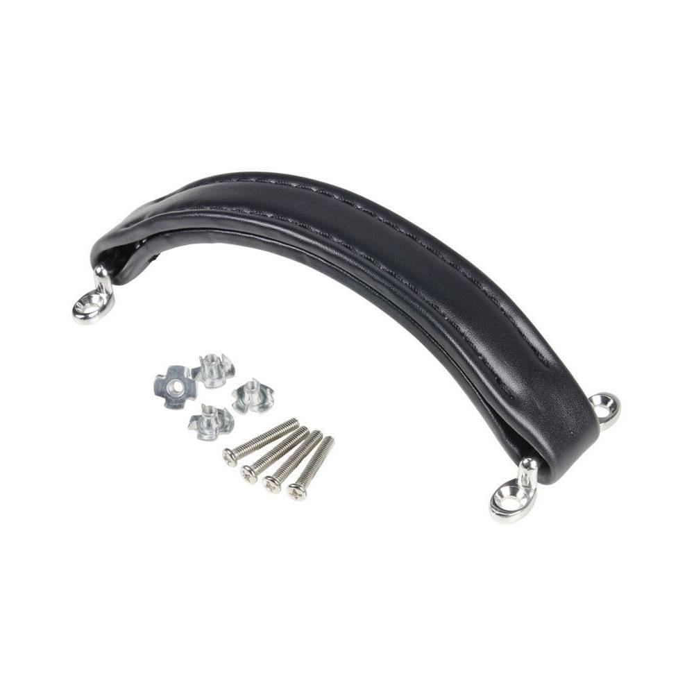 Adam Hall 3414BLK lederen opbouwhandvat zwart lang