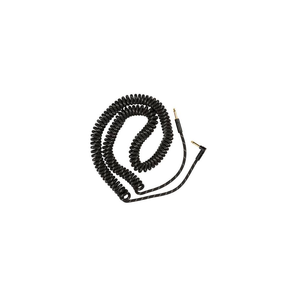 Fender Deluxe Cables Coil Cable 9 m zwart tweed recht en haaks