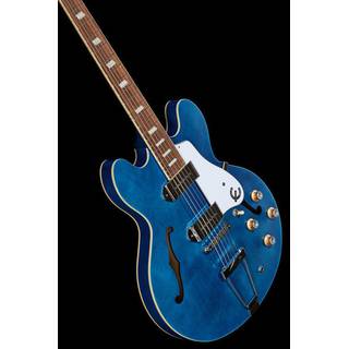 Epiphone Casino Worn Blue Denim semi-akoestische gitaar