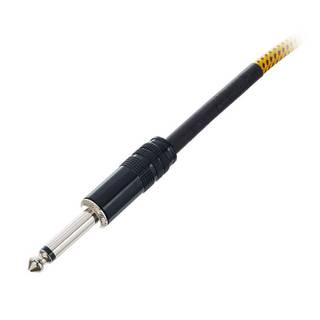 Cordial EI3PR-TWEED-YE Elements jack kabel 6.3 TS haaks - recht 3m tweed geel