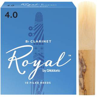D'Addario Woodwind Royal RCB1040 Bb Clarinet Reeds Strength 4 10-pack