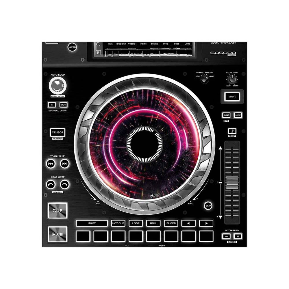 DJ-Skins Denon DJ SC5000 Jogwheel Skin Futurewarp Set