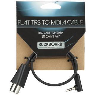 RockBoard RBO CAB F TMA 30 BK Flat TRS-MIDI kabel Type A - 30 cm