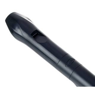 Nuvo Recorder+ kunststof sopraanblokfluit kinderen - Duits - zwart-roze