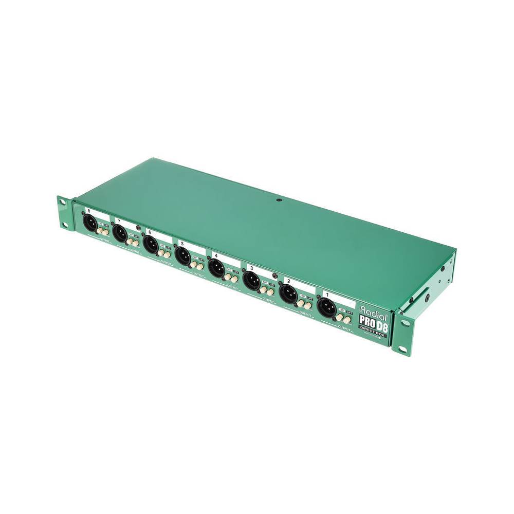 Radial ProD8 8-kanaals rackmount DI 1U