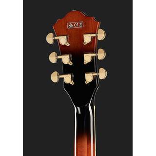 Ibanez Artcore Expressionist AG95QA Dark Brown Sunburst semi-akoestische gitaar