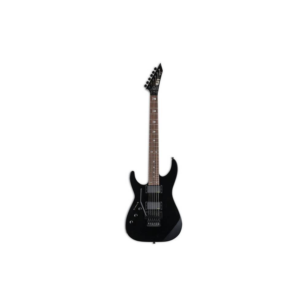 ESP LTD KH-602 LH Black linkshandige Kirk Hammett signature gitaar met koffer