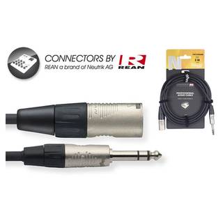 Stagg NAC3PSXMR REAN verloopkabel Jack naar XLR M