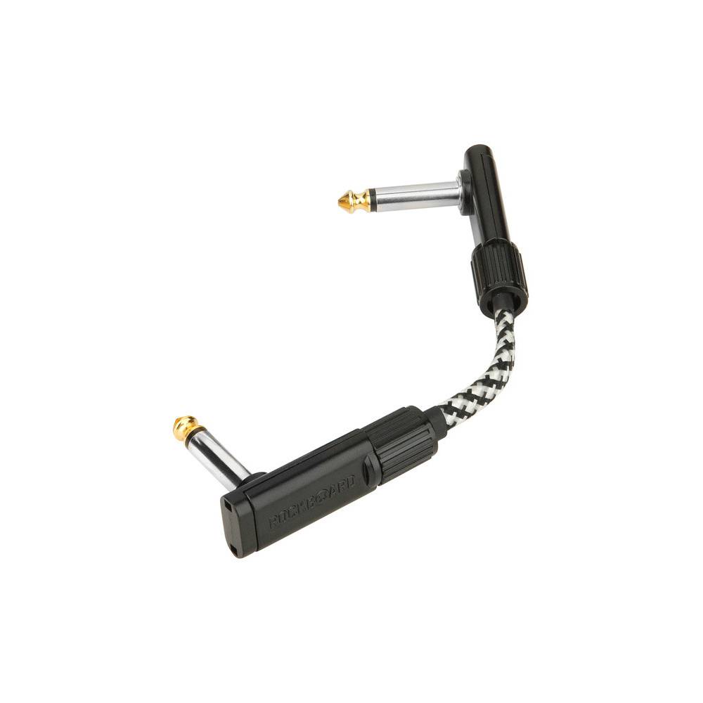 RockBoard Tweed Series Flat Patch Cable Salt&Pepper 5 cm