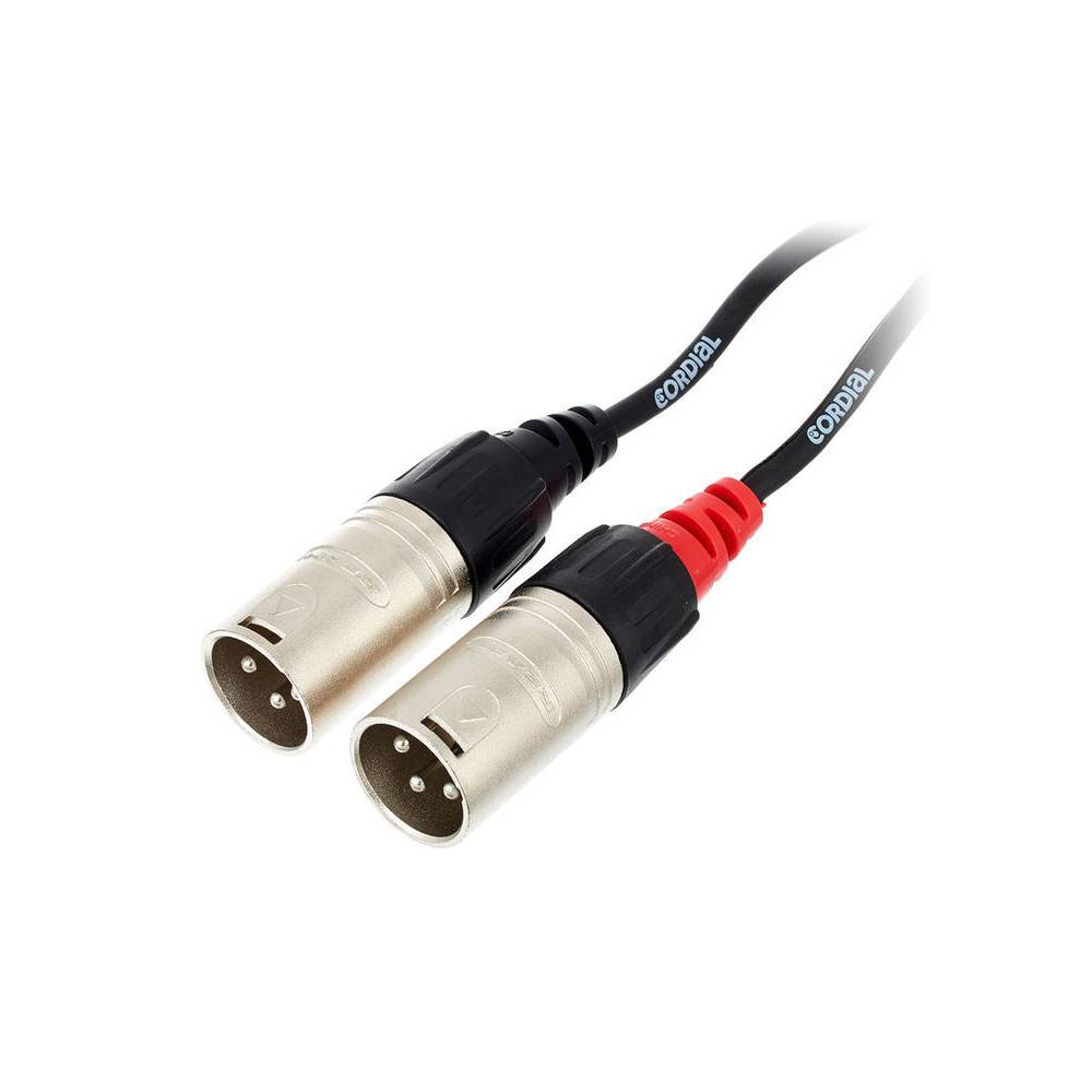 Cordial CFU1.5MC Intro verloopkabel 2x XLR male - 2x RCA male 1.5m