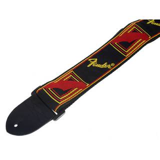 Fender Monogrammed Strap Black Yellow Red