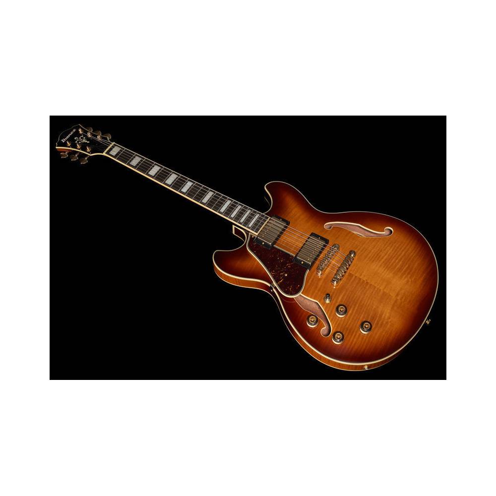 Ibanez Artcore Expressionist AS93FML Violin Sunburst linkshandige semi-akoestische gitaar