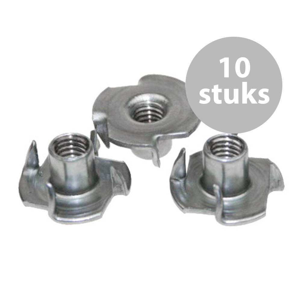 Adam Hall M6 Inslagmoer (10 stuks)