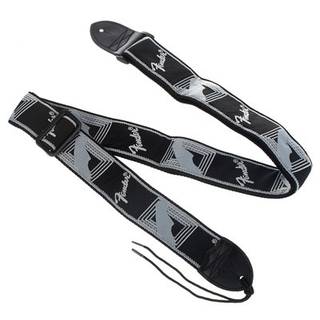 Fender Monogrammed Strap Black Light Grey Dark Grey