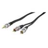 HQ 2x RCA male - jack 3.5mm male stereo 1.50 meter