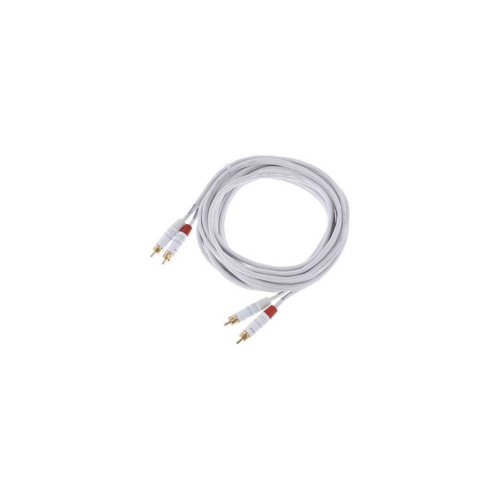 Cordial CFU6CC-SNOW Intro 2x RCA male - 2x RCA male 6m wit