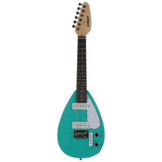 VOX Mark III Teardrop Mini Aqua Green elektrische gitaar in mini-formaat met draagtas