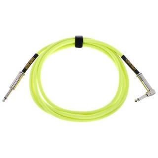Ernie Ball 6080 Braided Instrument Cable, 3 meter, Neon Yellow