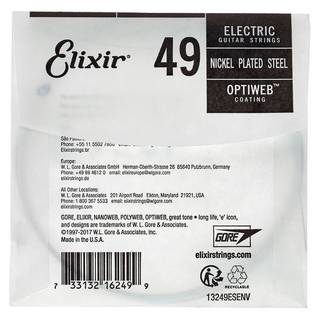 Elixir 16249 Optiweb .049 losse snaar met coating