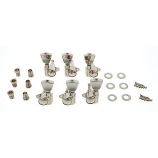 Gibson Keystone Tuner Set Nickel stemmechanieken voor gitaar (set van 6)